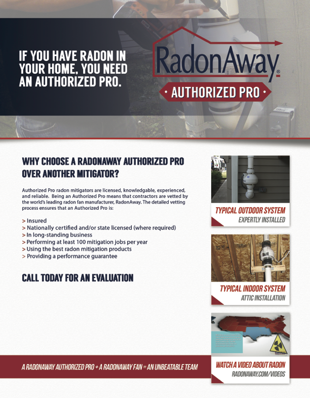 Radon Away Authorized Pro