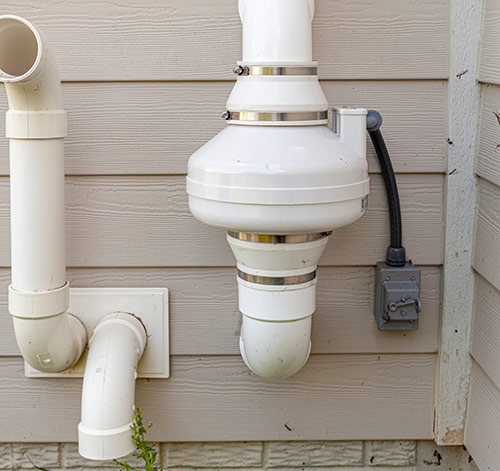 Radon Systems LLC - PVC Pipes Radon Mitigation System